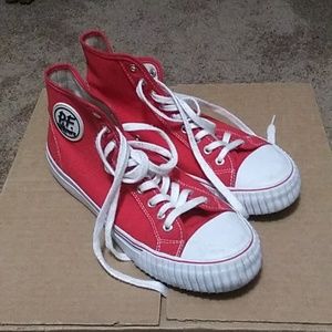 PF Flyers Red High Top Sneakers